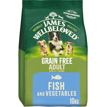 10KG James Wellbeloved Adult Grain Free Fish & Veg Dog Food - Discounted Stock