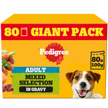 Pedigree Wet Dog Food Mixed in Gravy Giant Pack 80x100g - Damaged Packaging