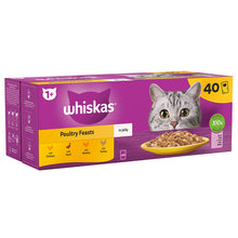 40x85g Whiskas Poultry Feast in Jelly Cat Food - Discounted Stock