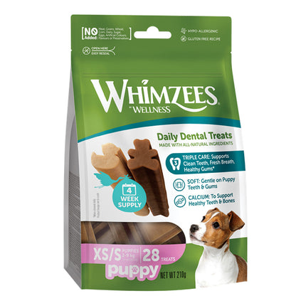 Whimzees Puppy Value Pack XS/S 28 Pack