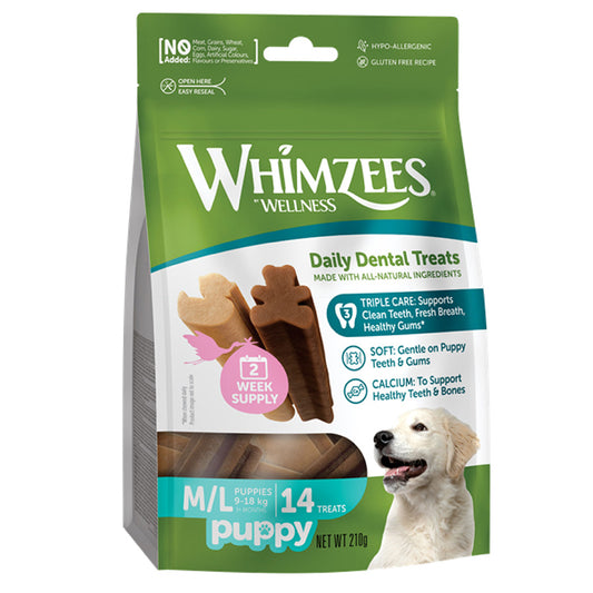 Whimzees Puppy Value Pack M/L 14 Pack