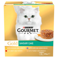8x85g Purina Gourmet Gold Savoury Cake Cat Food - Discounted Stock