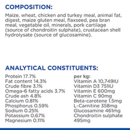 Hill's Science Plan Large Breed Dry Mature Adult Dog Food Chicken (Dated May 2024) - Discounted Stock