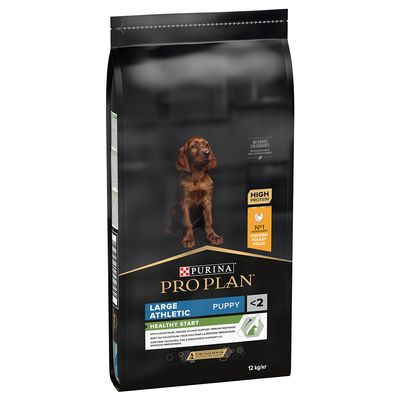 Pro Plan Large Athletic Puppy Chicken Dog Food 12KG - Discounted Stock