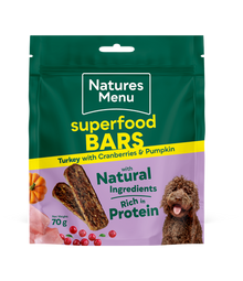 Natures Menu Superfood Bars Turkey 70g