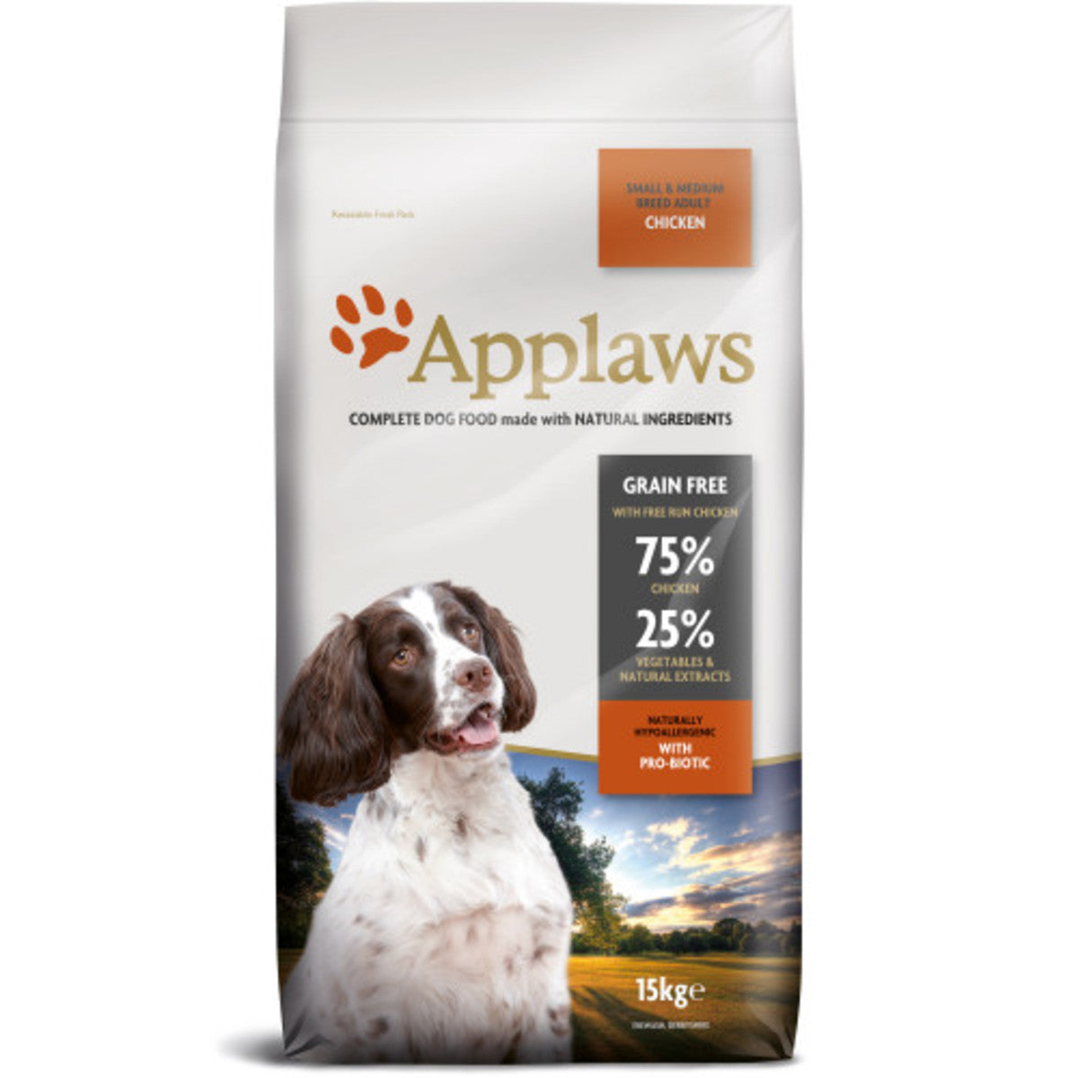 15KG Applaws Small/Medium Breed Chicken Dog Food - Discounted Stock