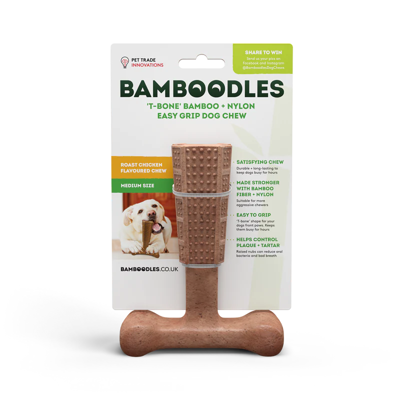Bamboodles T Bone Roast Chicken Flavour Chew Toy for Dogs