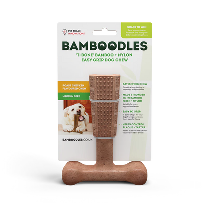 Bamboodles T Bone Roast Chicken Flavour Chew Toy for Dogs