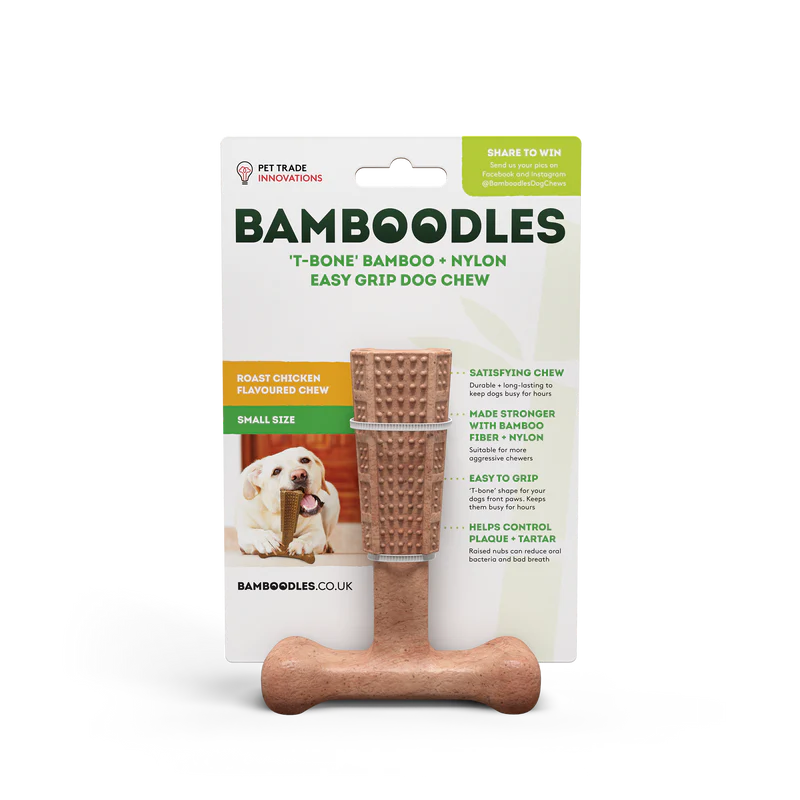Bamboodles T Bone Roast Chicken Flavour Chew Toy for Dogs