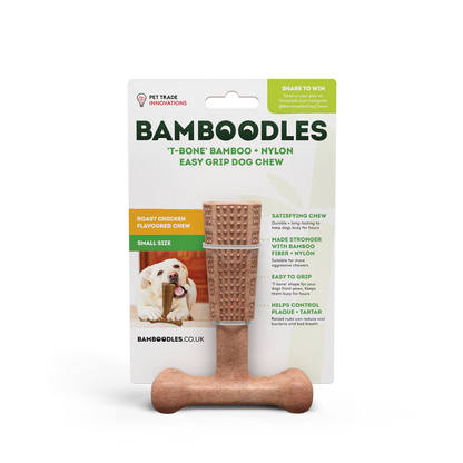 Bamboodles T Bone Roast Chicken Flavour Chew Toy for Dogs