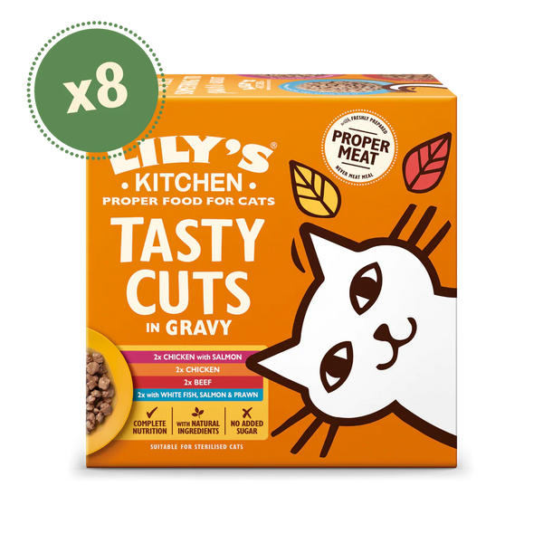 8x85g Lilys Kitchen Tasty Cuts in Gravy