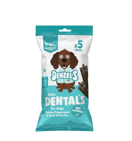 Denzels Dental Dog Treats for Medium Dogs 5x20g - BB MAY 26