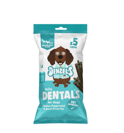 Denzels Dental Dog Treats for Medium Dogs 5x20g - BB MAY 26