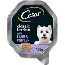 14 x 150g Cesar Classic Terrine Lamb & Chicken Wet Dog Food - Damaged Packaging