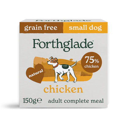 8x150g Forthglade Small Dog Dinners Chicken with Butternut Squash & Veg Dog Food - Damaged Packaging