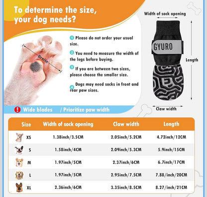 Gyuro Dog Socks Paws Stop Licking Medium