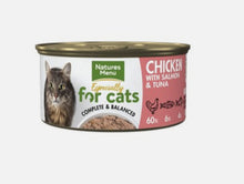 Natures Menu Chicken with Salmon and Tuna Cat Can 85g - Discounted Stock