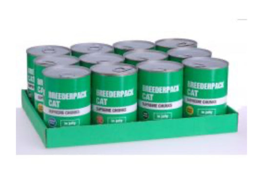 Breederpack Cat Super Chunk Variety 12 x 400g -Discounted stock