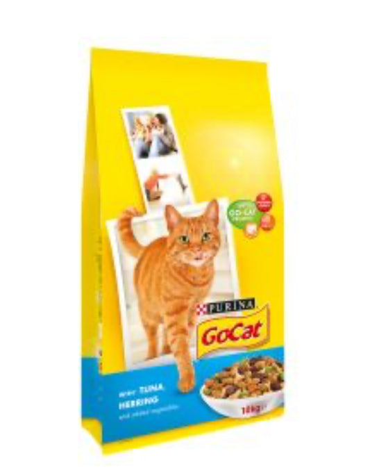 10kg Go-Cat Tuna, Herring & Vegetable - discounted stock