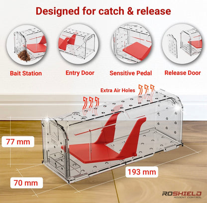 Roshield Humane Mouse Trap