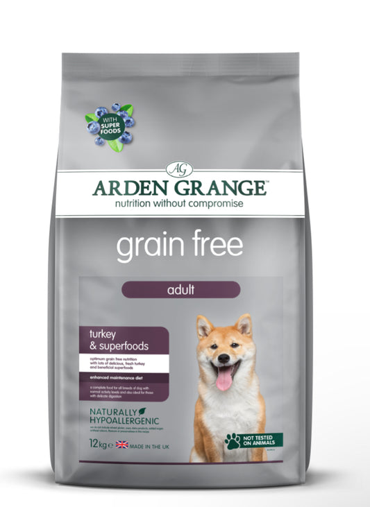 Arden Grange Turkey Superfoods Grain Free Dog Food - Discounted Stock