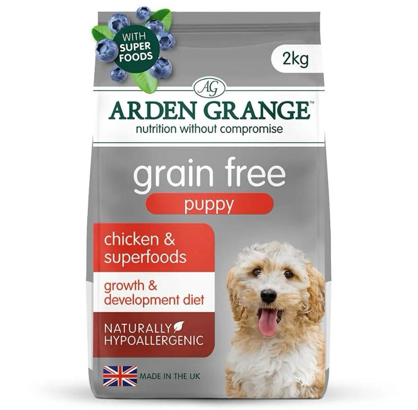 2KG Arden Grange Puppy/Junior Chicken & Superfoods Dog Food - Discounted Stock