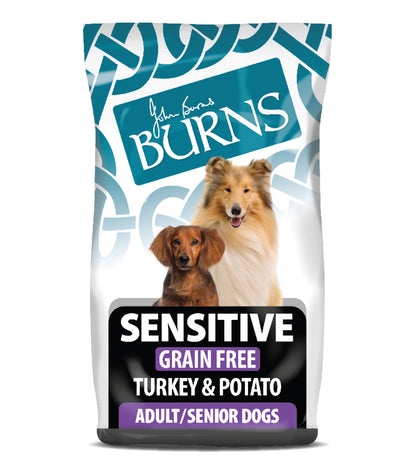 Burns Sensitive Grain Free Turkey & Potato Dog Food - Discounted Stock