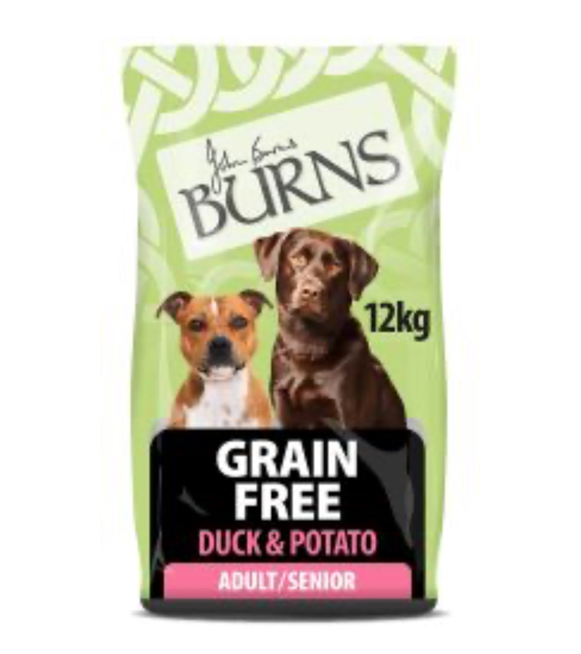 12kg Burns grain free adult senior duck & potato - discounted stock