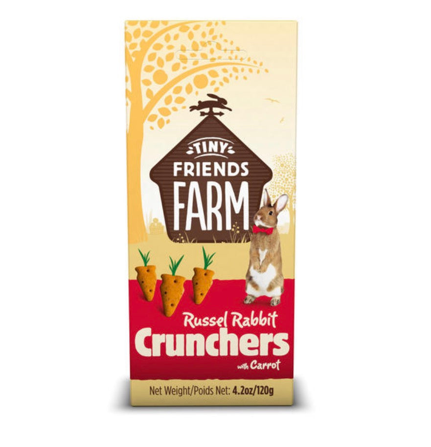 Supreme Tiny Friends Farm Russel Rabbit Carrot Crunchers - Damaged Packaging