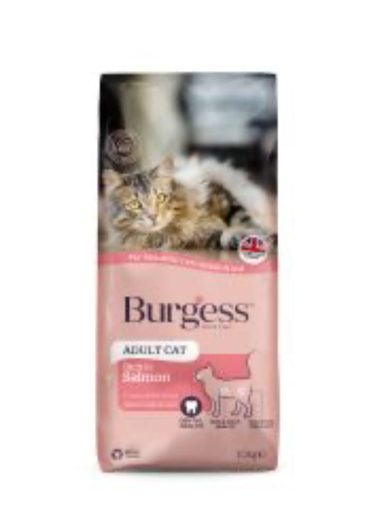 10kg Burgess Adult Cat Salmon - Discounted stock