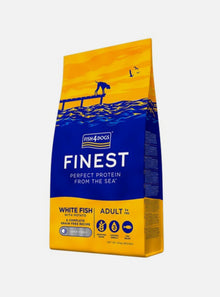 12KG Fish4Dogs Finest White Fish & Potato Large Kibble - Discounted Stock