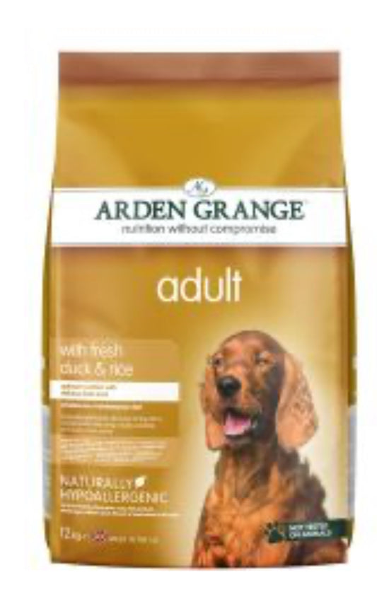12kg Arden Grange Adult Duck & rice - Discounted Stock