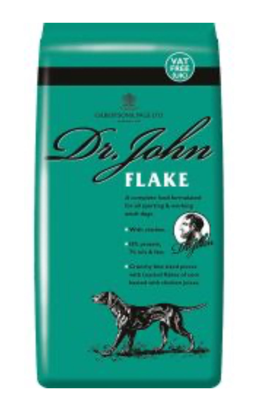 15kg Dr John Flake with Chicken Dog Food - Discounted Stock