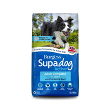 12.5KG Burgess Supadog Active Dog Food - Discounted Stock
