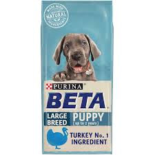 14KG Beta Large Breed Puppy Turkey Dog Food - Discounted Stock