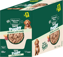 8x300g Natures Menu Puppy Pate Chicken with Lamb Dog Food - Damaged Packaging