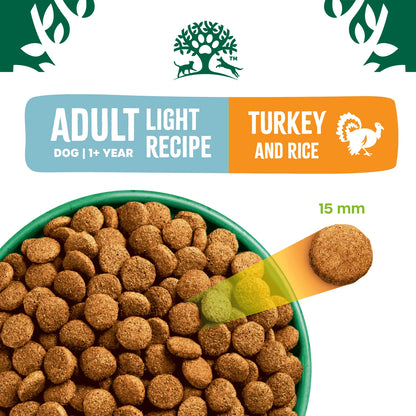 12.5KG James Wellbeloved Light Recipe Adult Turkey & Rice Dog Food - Discounted Stock