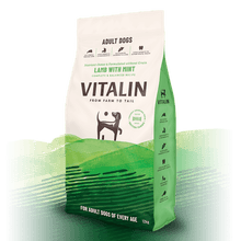 12KG Vitalin Lamb with Mint Adult Dog Food - Discounted Stock