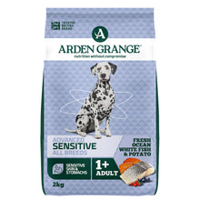 12KG Arden Grange Sensitive Light/Senior Ocean White Fish & Potato Grain Free Dog Food - Discounted Stock