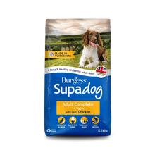 12.5kg Burgess Supadog with Tasty Chicken - Discounted Stock