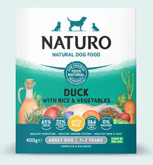 Nature Duck Wet Dog Food Trays 6x400g - Discounted Stock