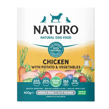 7x400g Naturo Grain Free Chicken & Potato Dog Food Trays - Damaged Packaging