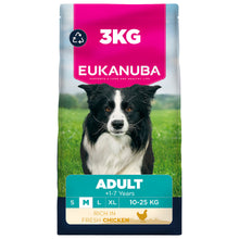 3KG Eukanuba Adult Medium Breed Chicken Dog Food - Damaged Packaging