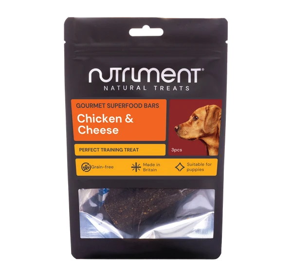 3pk Nutriment Chicken & Cheese Gourmet Superfood Bars 11/2026
