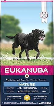 12KG Eukanuba Mature L/XL Rich in fresh Chicken - Discounted Stock