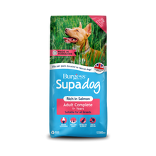 12.5KG Burgess Supadog Rich in Salmon Adult Complete Dog Food - Discounted Stock