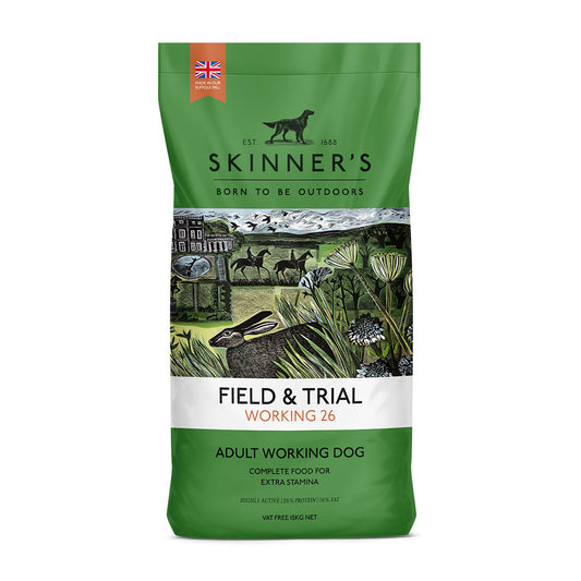 15KG Skinners Field & Trial Working 26 Dog Food - Discounted Stock