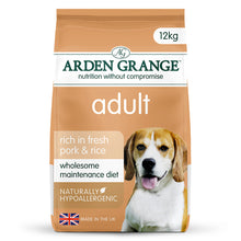 12KG Arden Grange Adult Pork and Rice - Discounted Stock
