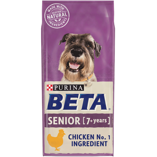 14KG Beta Senior Chicken Dog Food - Discounted Stock