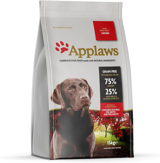 15KG Applaws Large Breed Adult Chicken Dog Food - Discounted